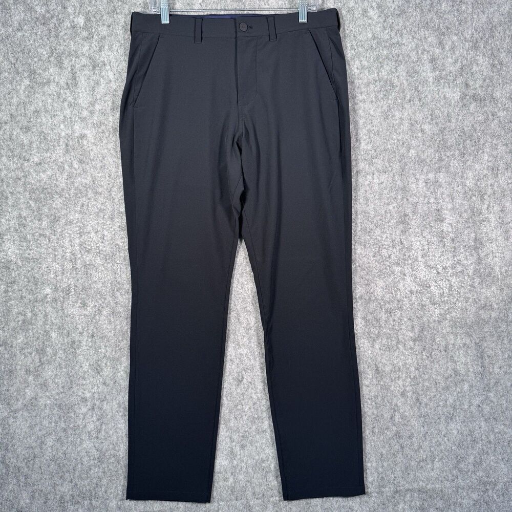 Mizzen Main Helmsman Pants Mens 33x30 Black Slim Chinos Dress Office Casual